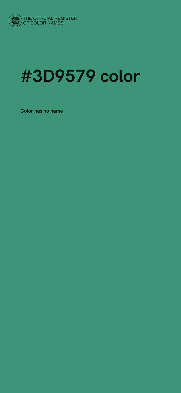 #3D9579 color image