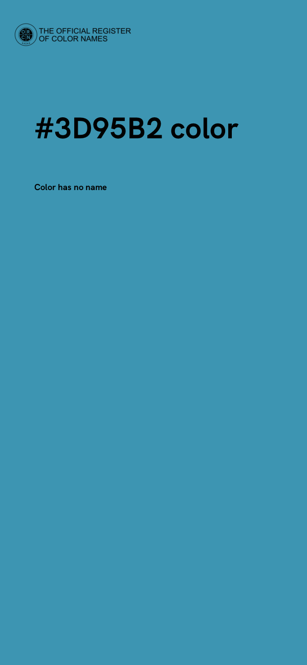 #3D95B2 color image