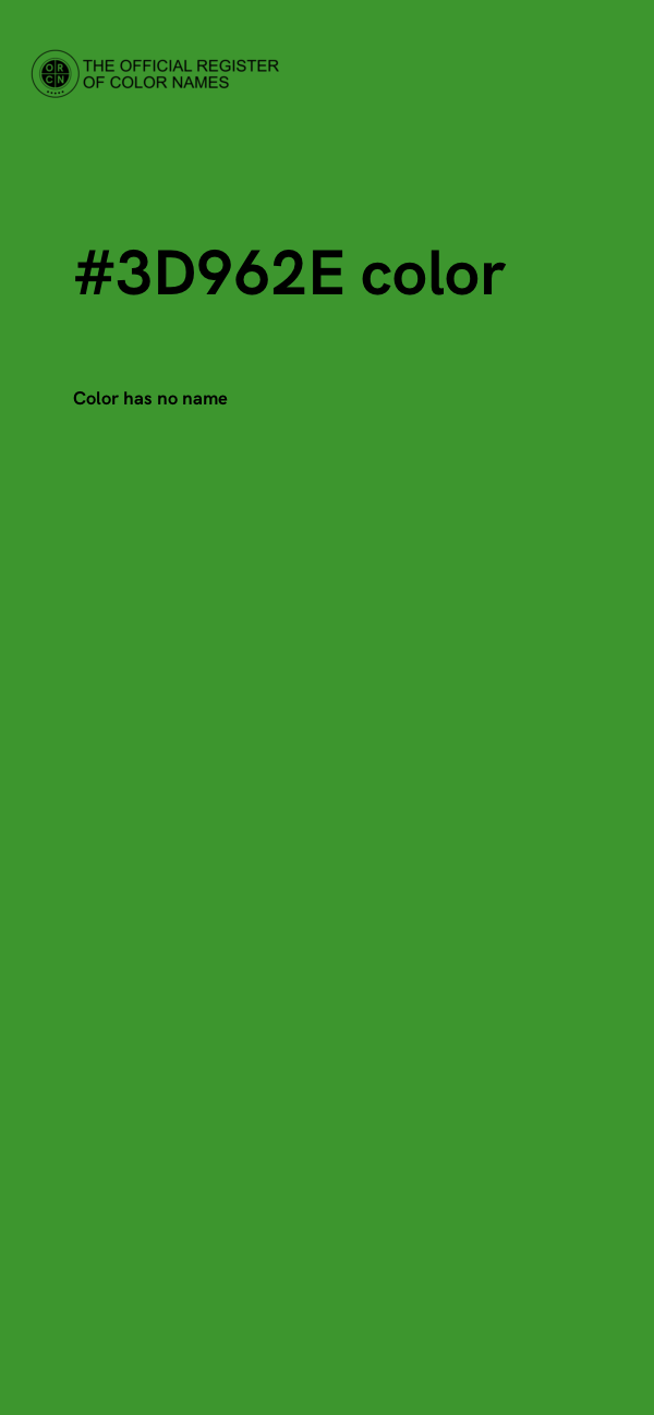#3D962E color image