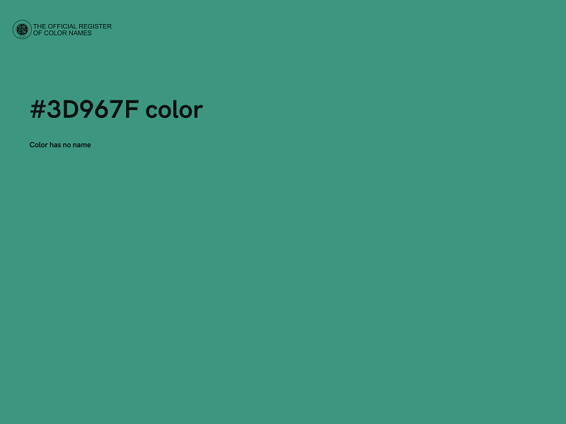 #3D967F color image