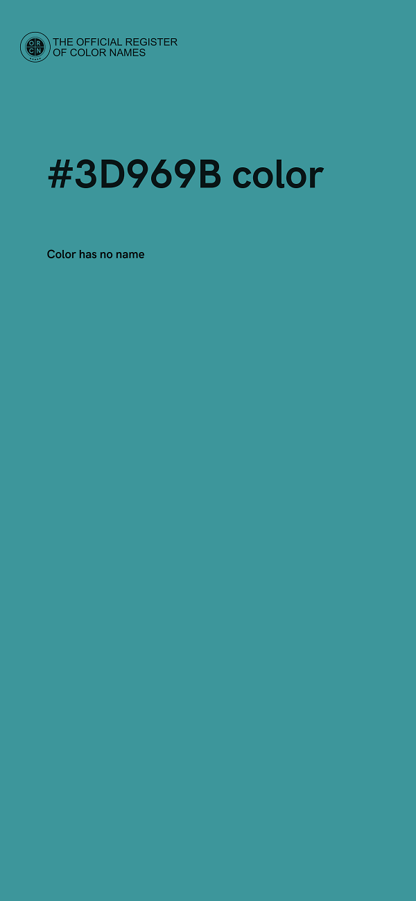 #3D969B color image