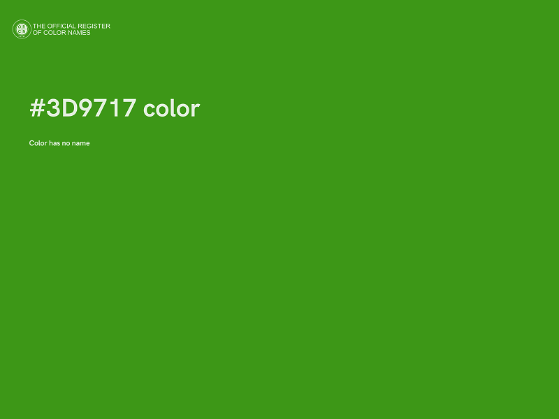 #3D9717 color image