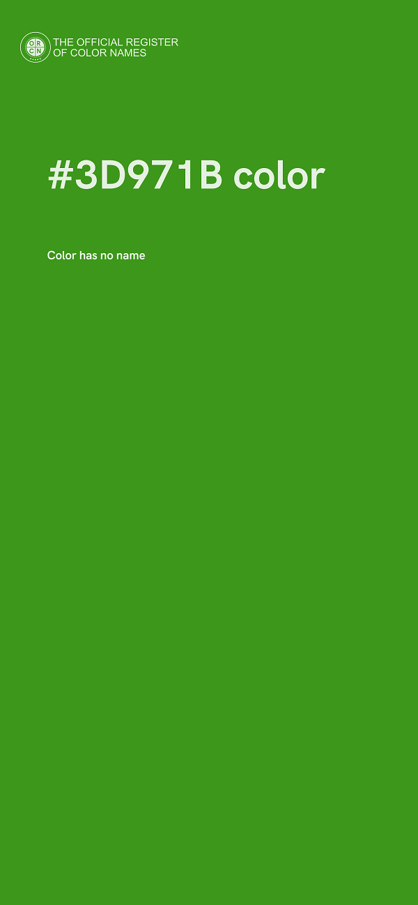 #3D971B color image