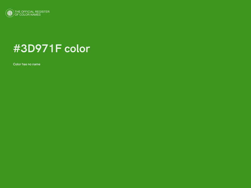 #3D971F color image