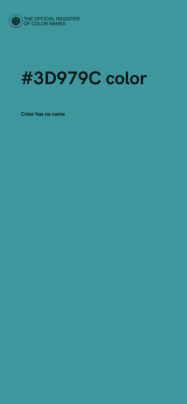 #3D979C color image