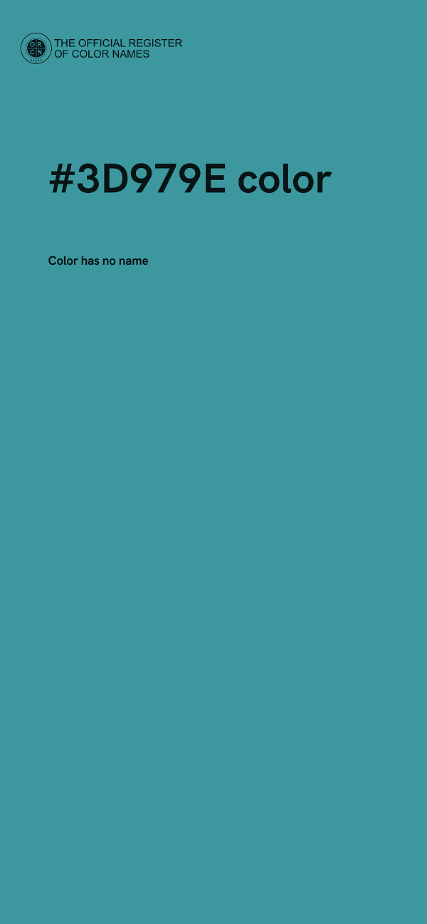 #3D979E color image
