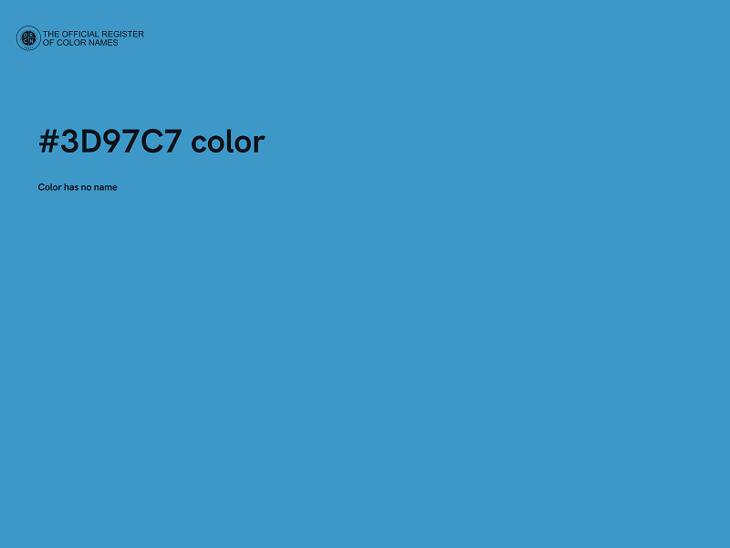 #3D97C7 color image