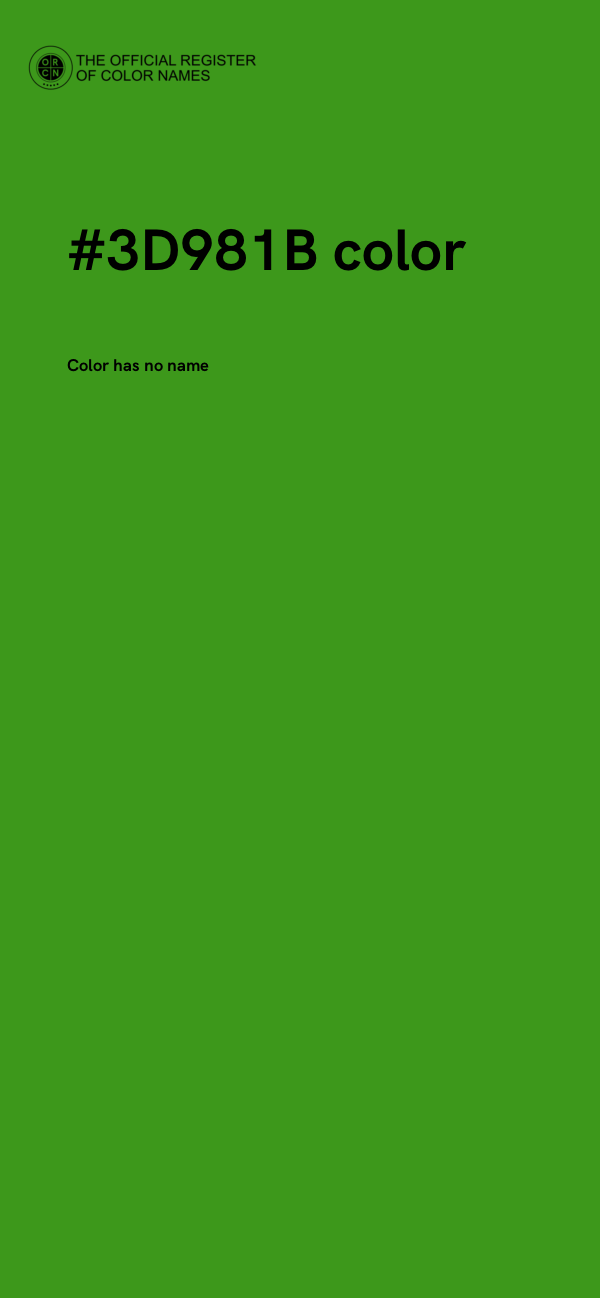 #3D981B color image