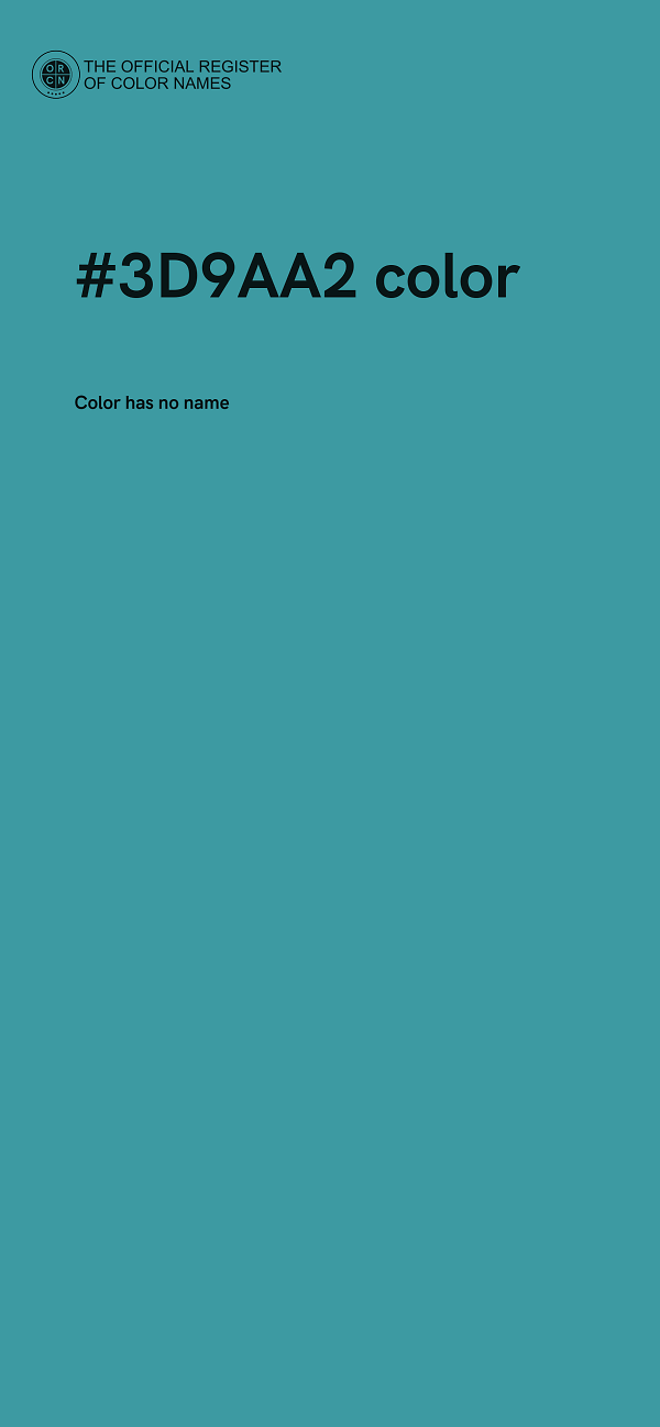 #3D9AA2 color image