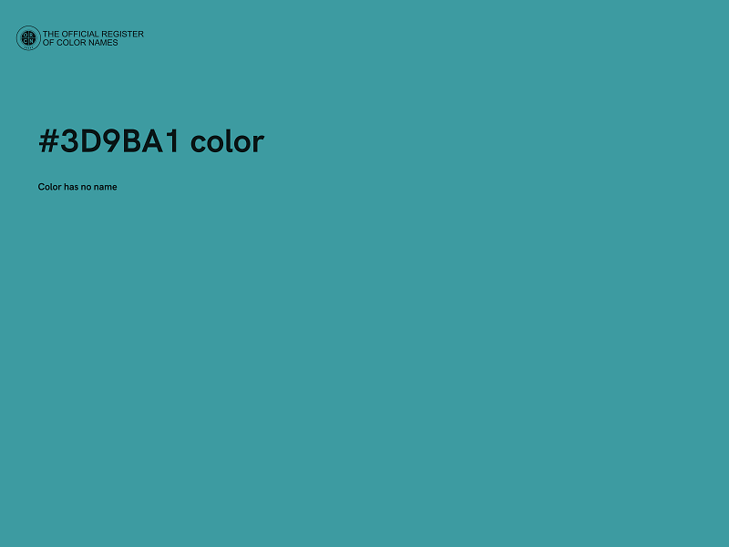 #3D9BA1 color image