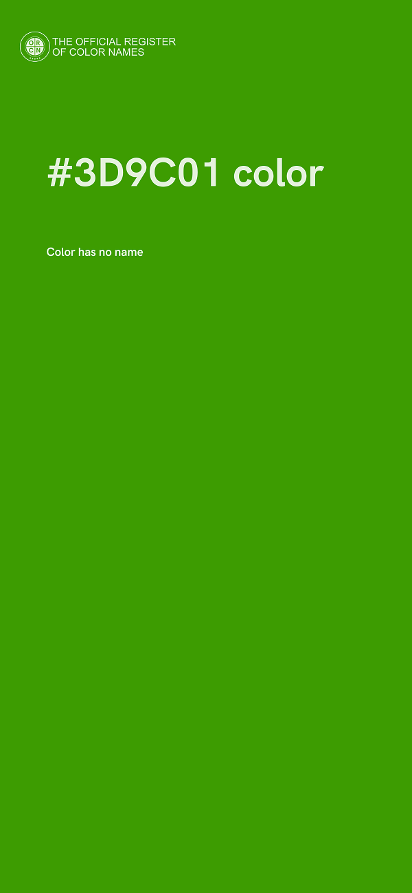 #3D9C01 color image