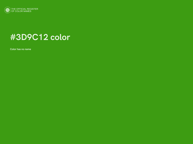 #3D9C12 color image