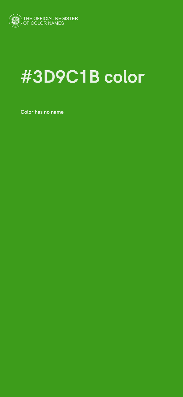 #3D9C1B color image
