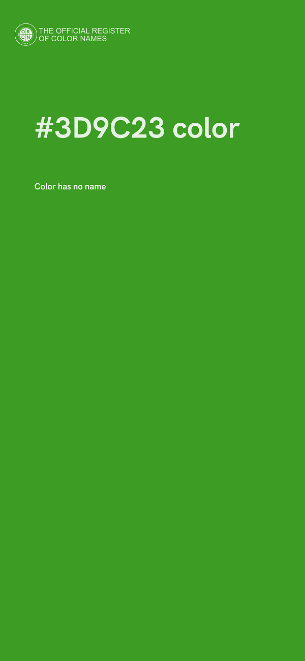 #3D9C23 color image