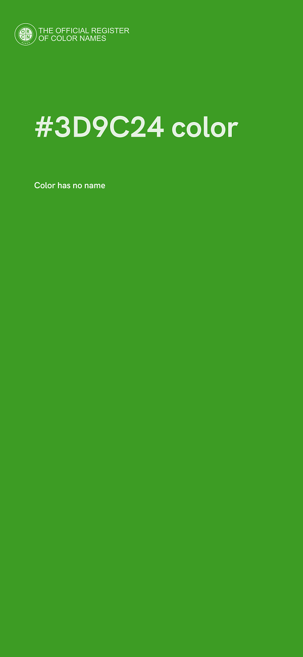 #3D9C24 color image