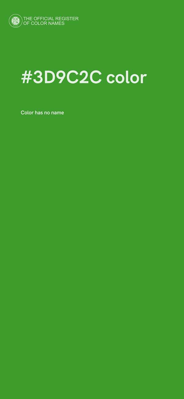 #3D9C2C color image