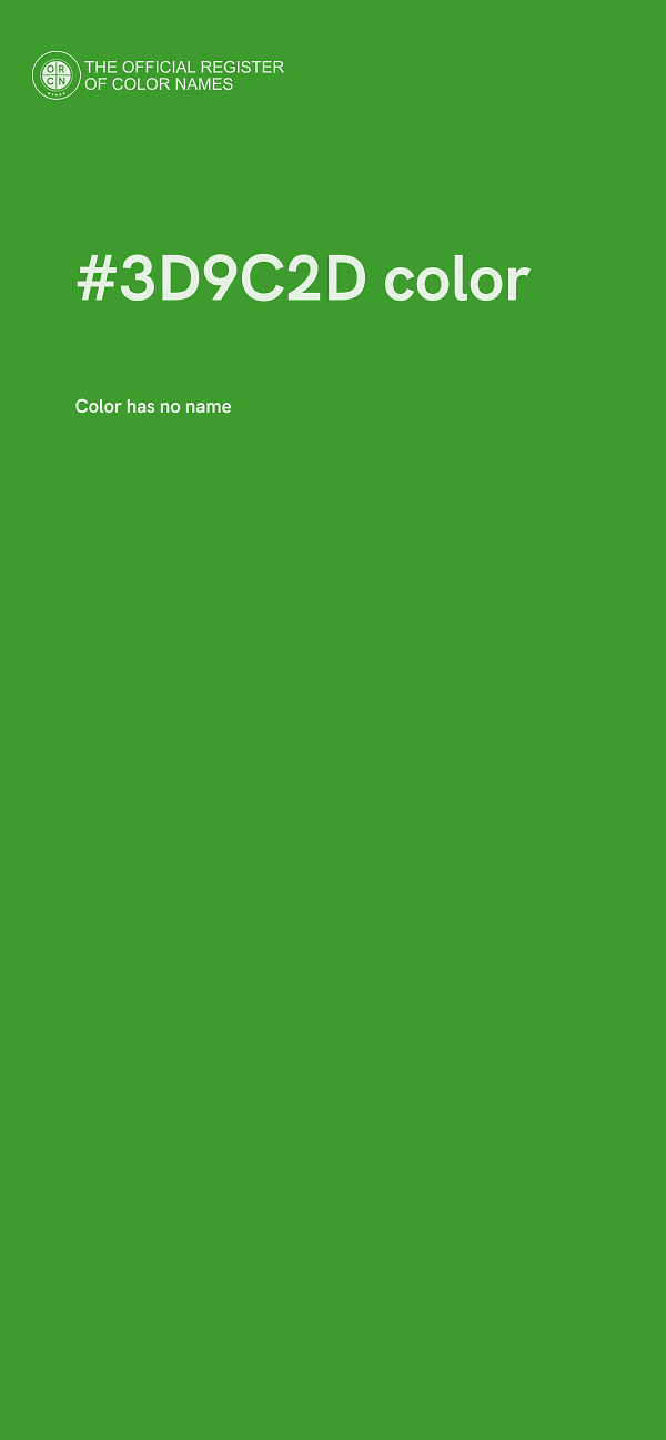 #3D9C2D color image