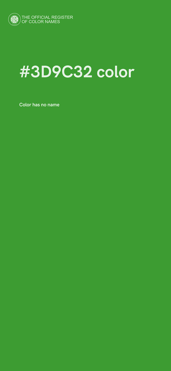 #3D9C32 color image