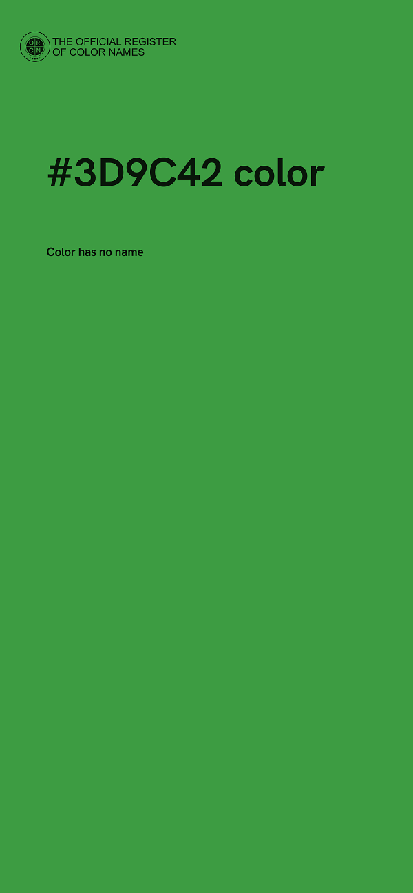 #3D9C42 color image