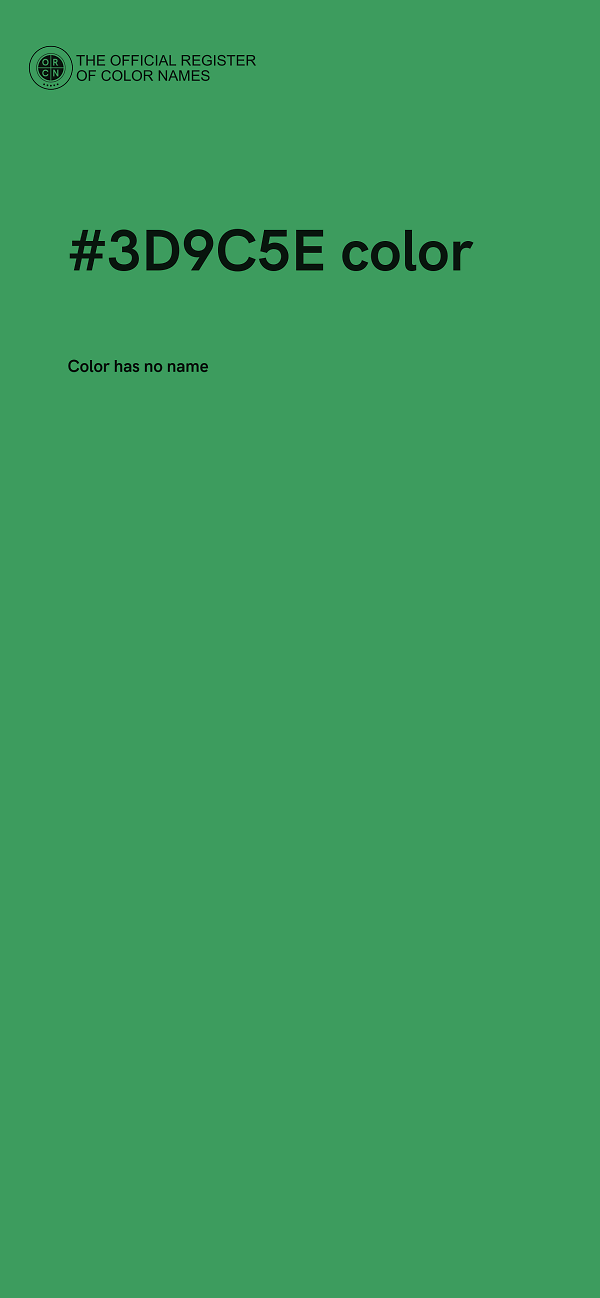 #3D9C5E color image