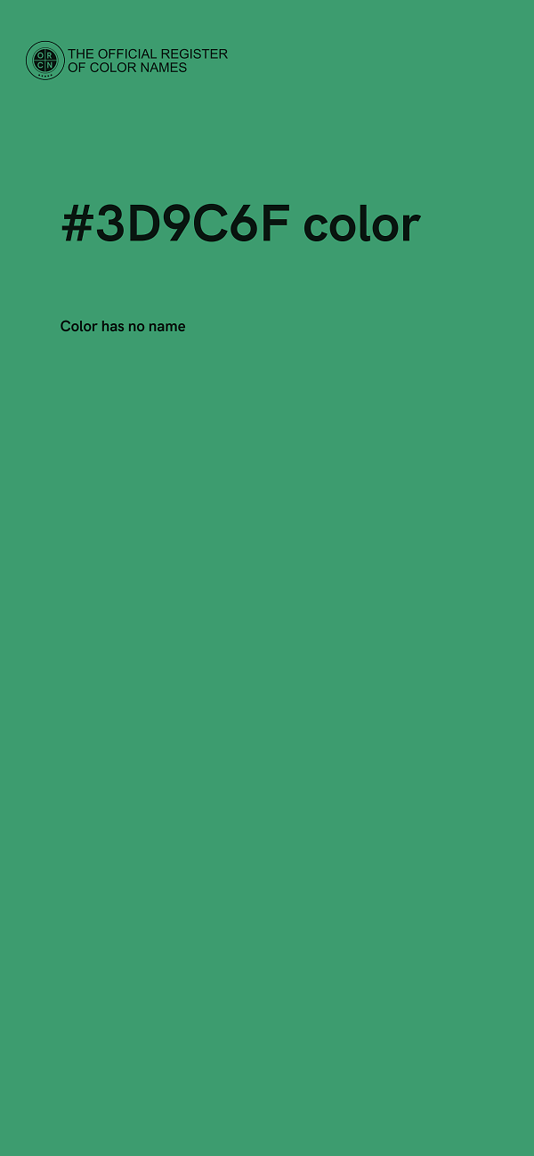 #3D9C6F color image