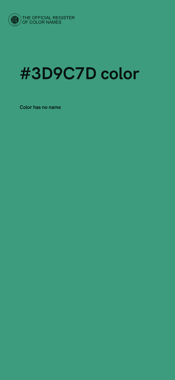 #3D9C7D color image