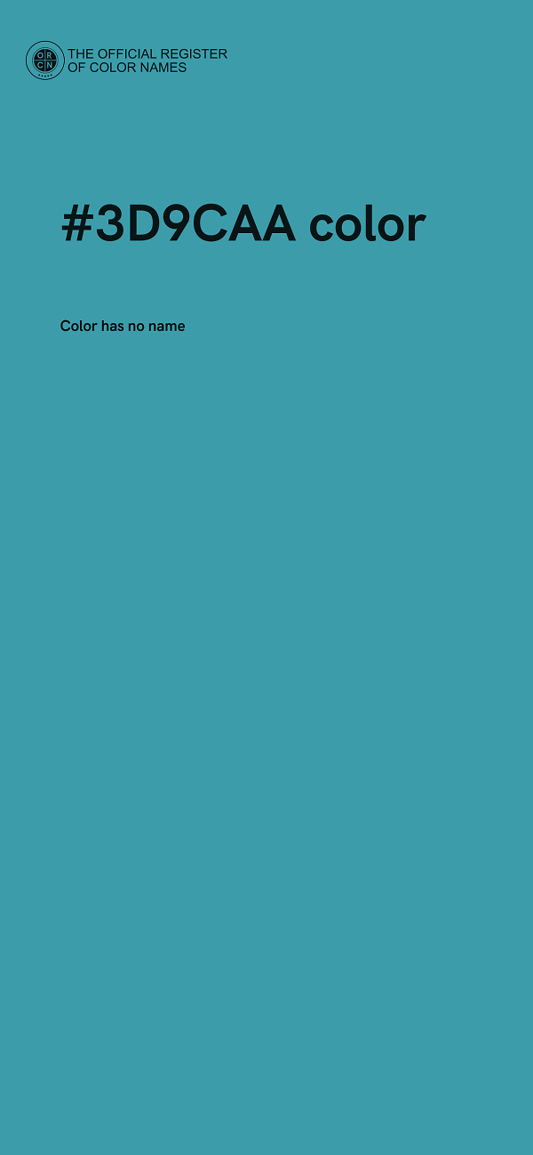 #3D9CAA color image