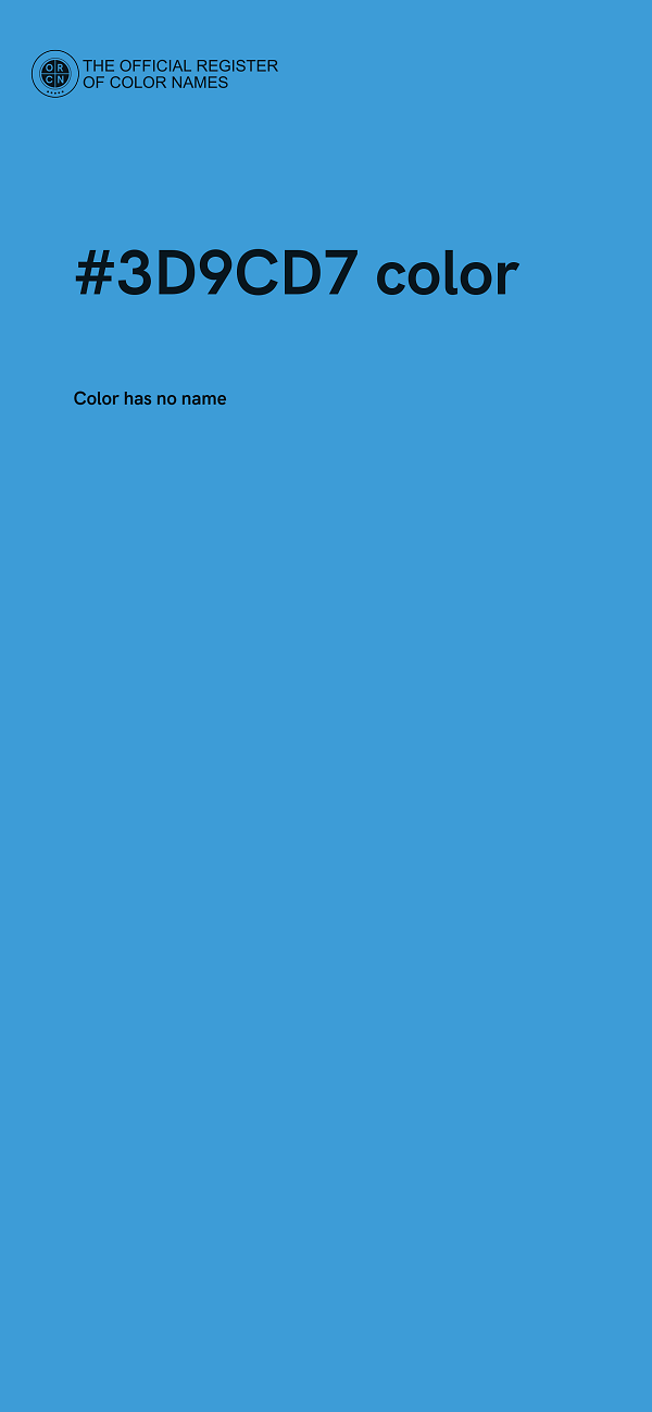 #3D9CD7 color image