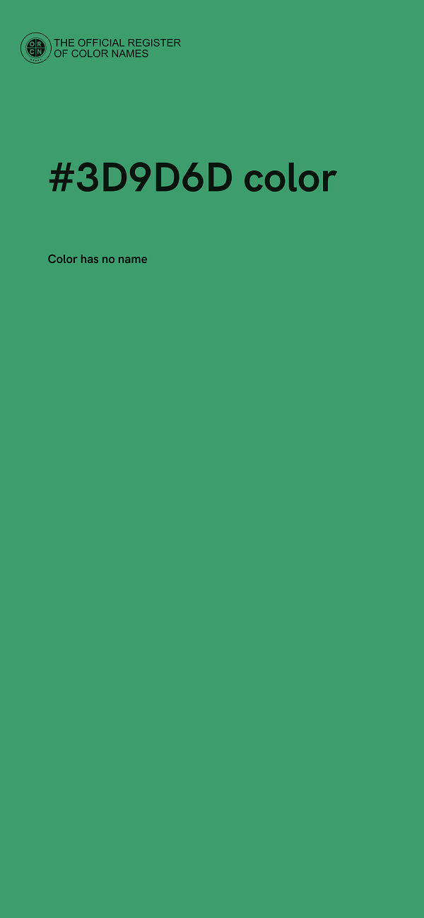 #3D9D6D color image