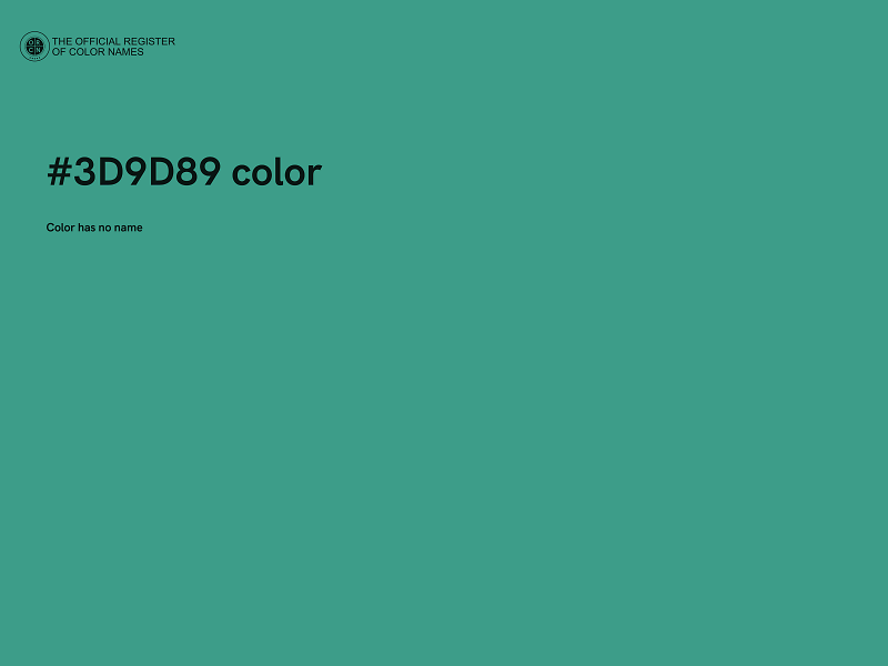 #3D9D89 color image