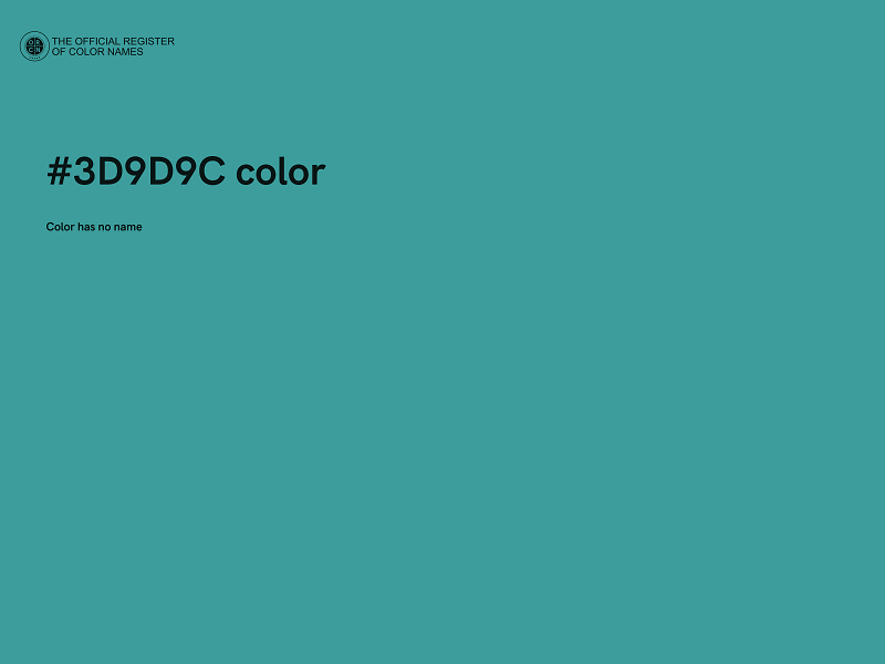 #3D9D9C color image