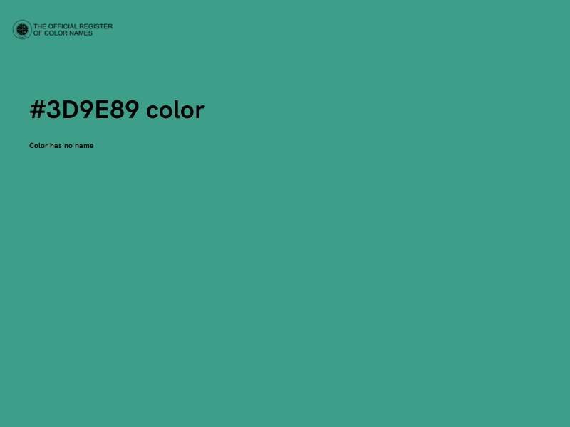 #3D9E89 color image