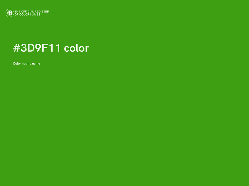 #3D9F11 color image