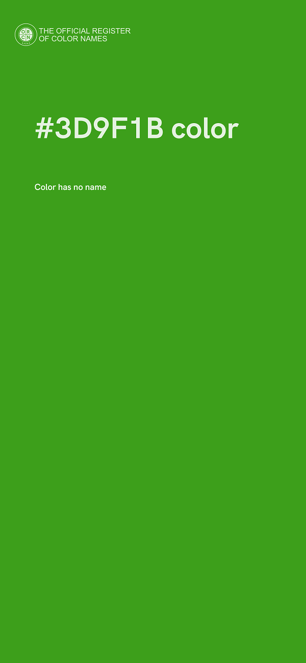 #3D9F1B color image