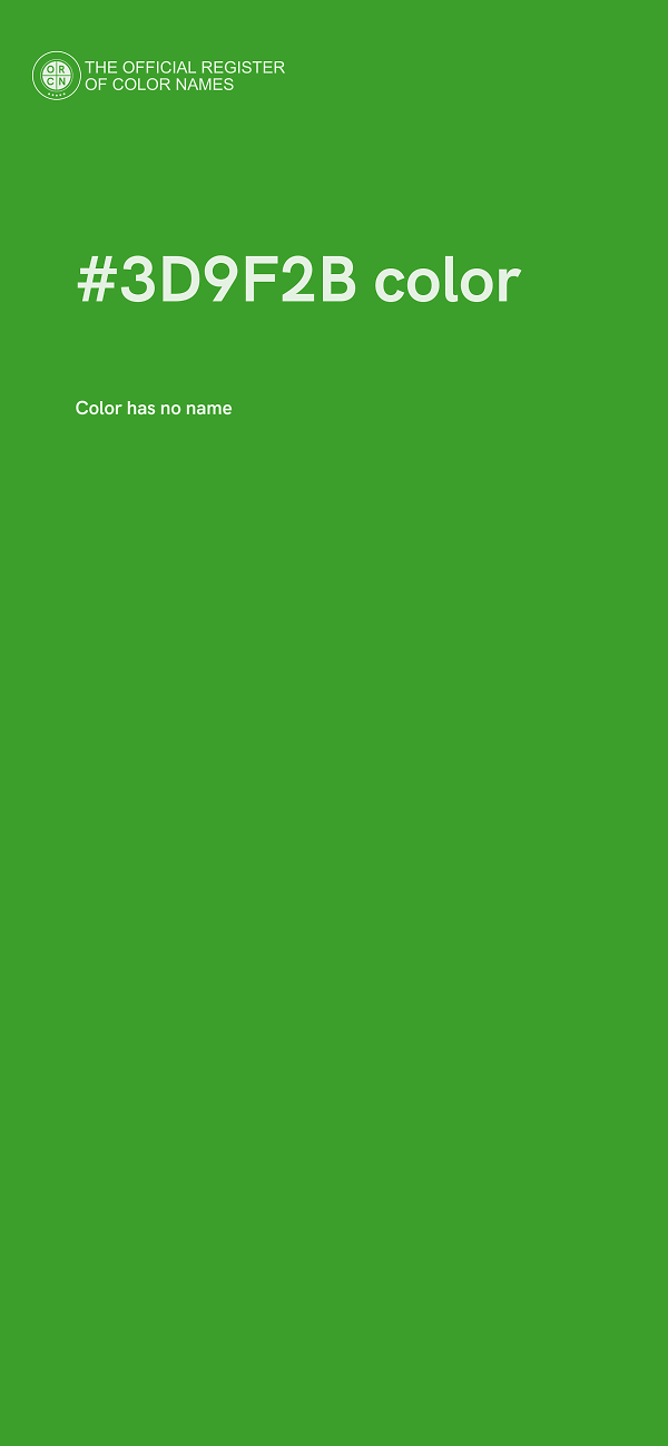 #3D9F2B color image
