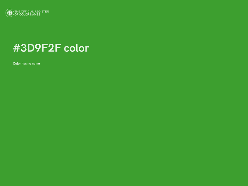#3D9F2F color image