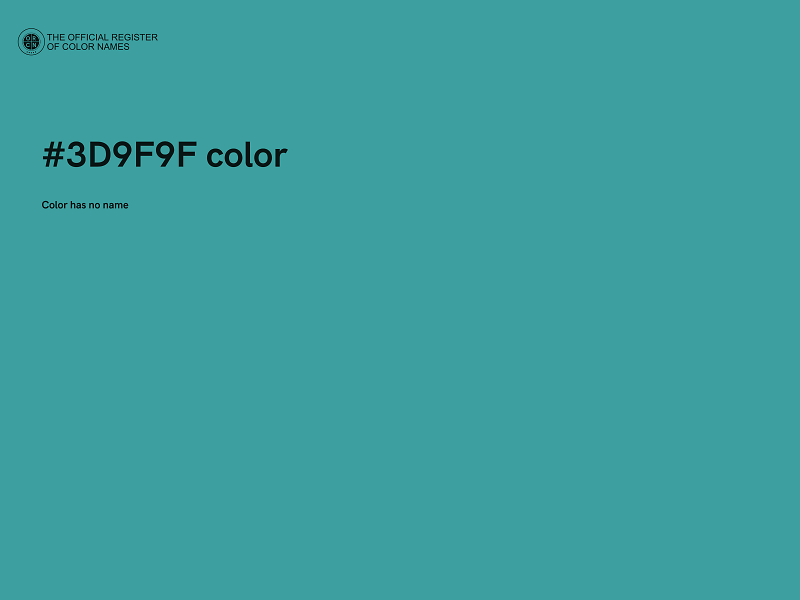 #3D9F9F color image