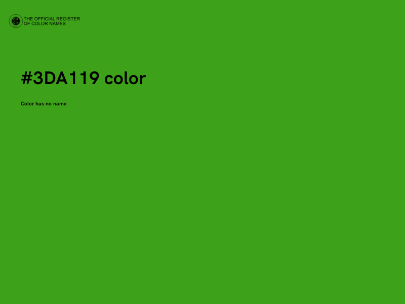#3DA119 color image