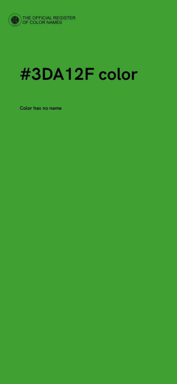 #3DA12F color image