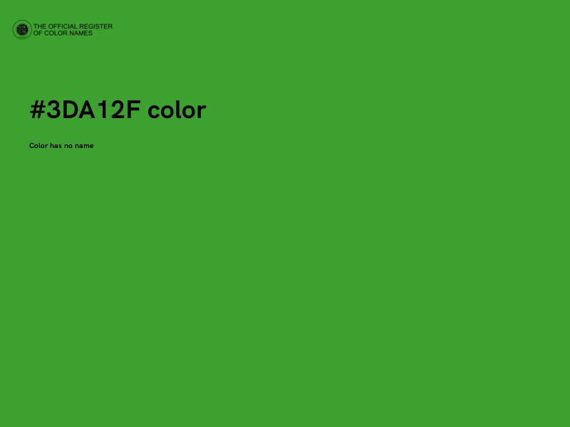 #3DA12F color image