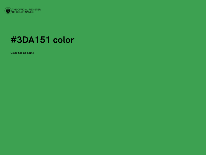 #3DA151 color image