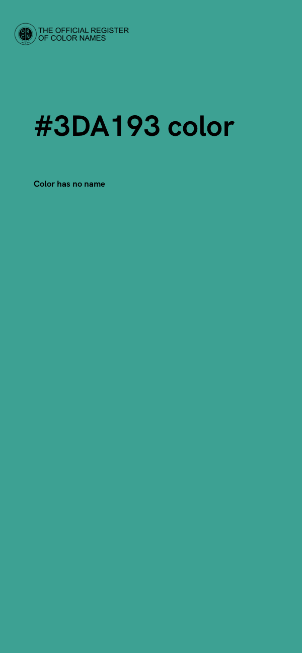 #3DA193 color image