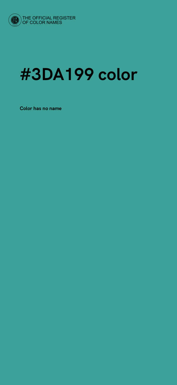 #3DA199 color image