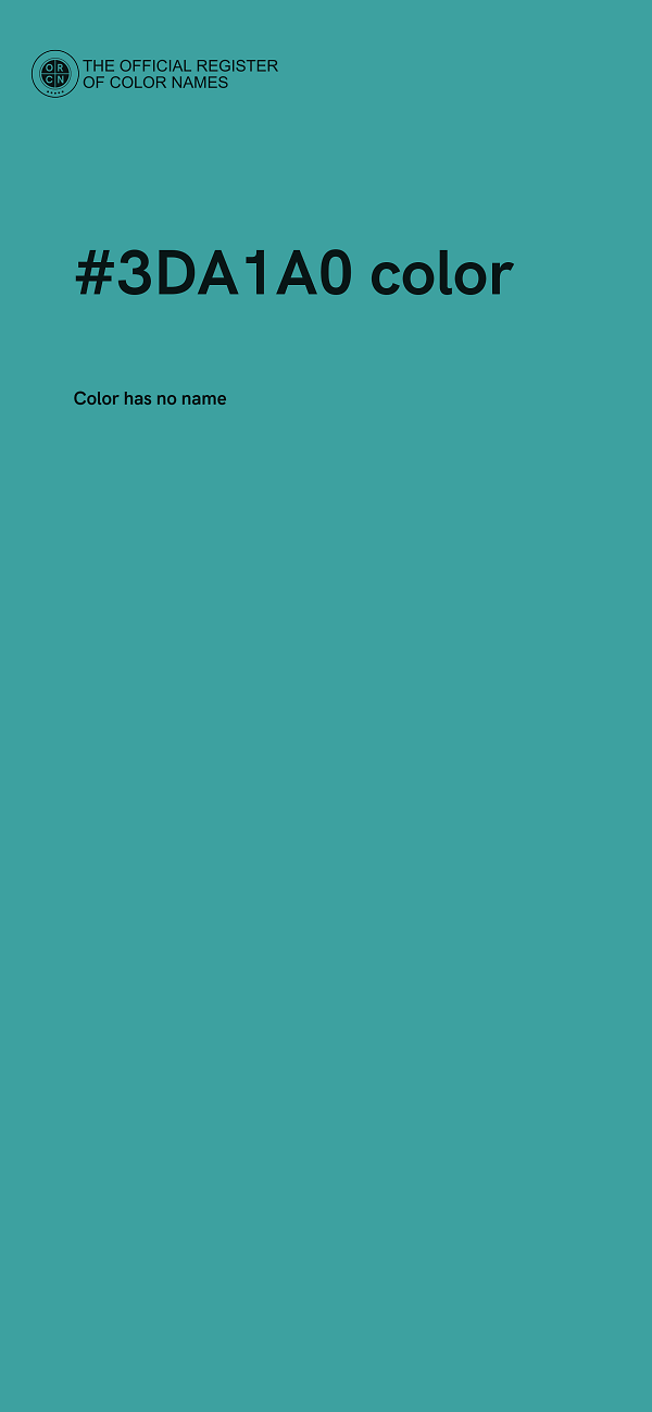 #3DA1A0 color image