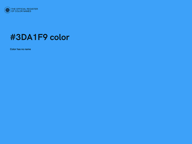 #3DA1F9 color image