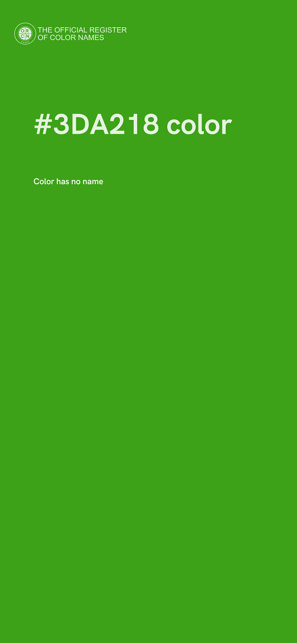 #3DA218 color image