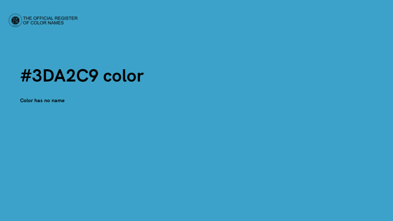 #3DA2C9 color image