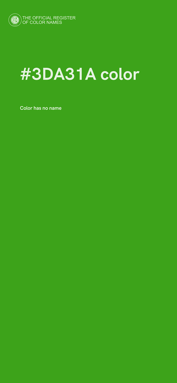 #3DA31A color image