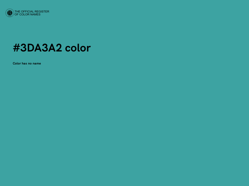 #3DA3A2 color image