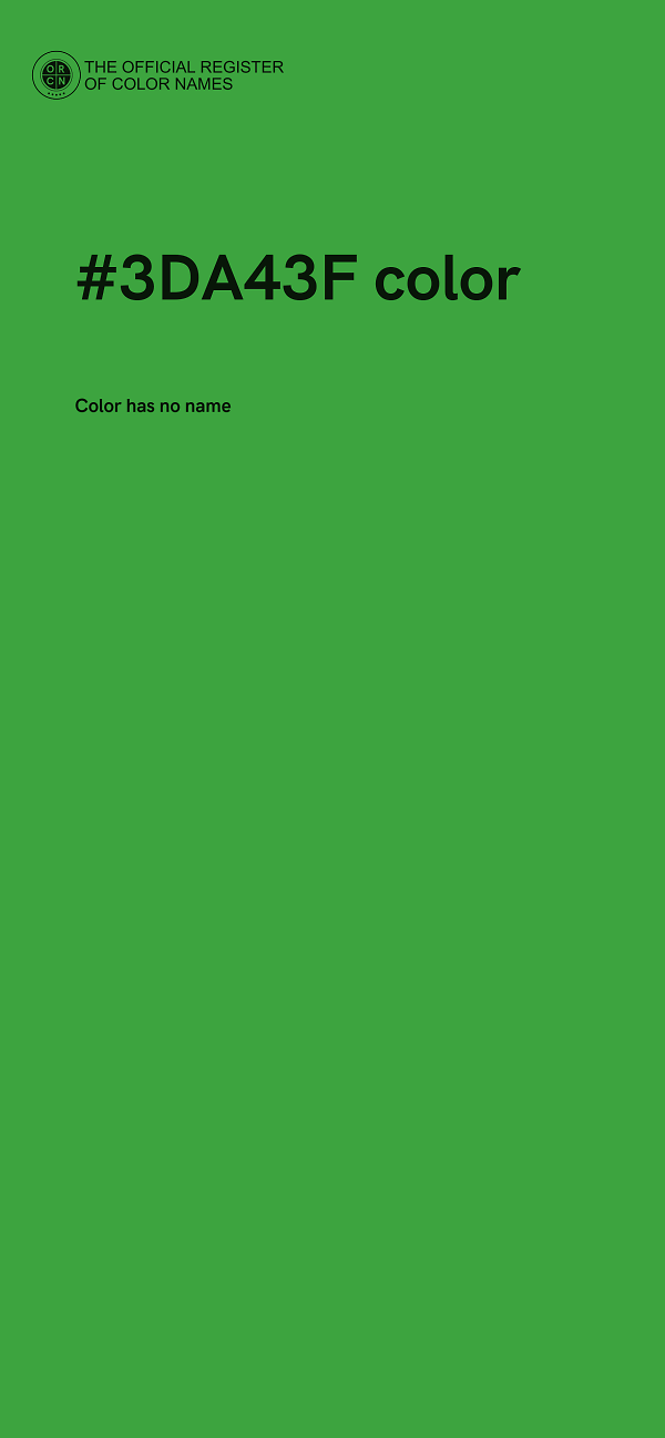 #3DA43F color image